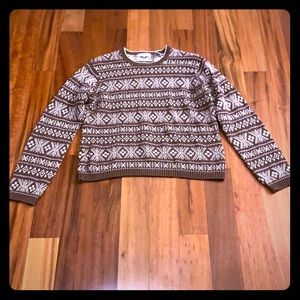 Vintage Patterned Grandpa Sweater